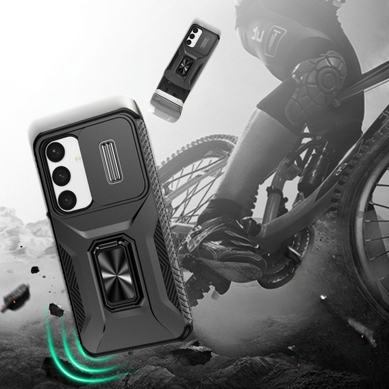 Чехол для Samsung Galaxy S24+ Plus, крышка объектива, чёрный