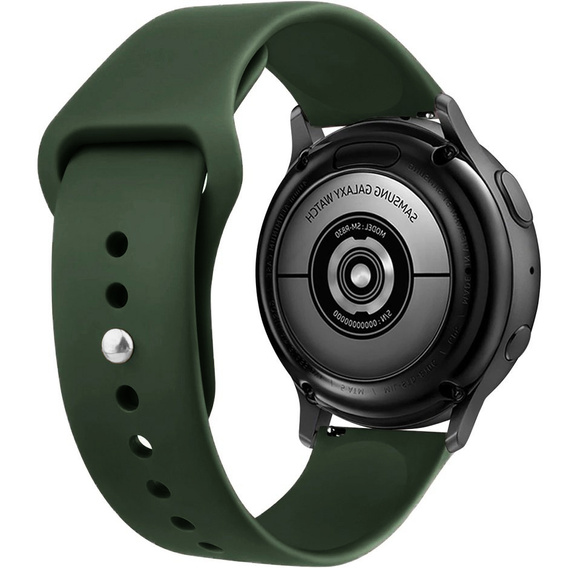 Силиконовый ремешок 20mm, Black/Black Buckle