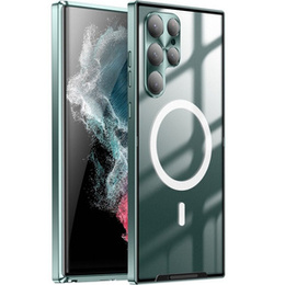 Защитный чехол для камеры Samsung Galaxy S22 Ultra, CamShield MagSafe, прозрачный / зеленый