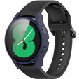 2в1 чехол и защитное стекло для часов Samsung Galaxy Watch 4 44mm, Dark Blue