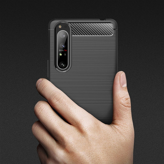 Чoхол до Sony Xperia 1 II, Carbon, чорний