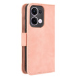 Футляр з клапаном для Oppo Reno 13, Card Slot, рожевий