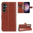 Откидной чехол для Samsung Galaxy S23 FE, Crazy Horse Wallet, коричневый