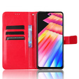 Откидной чехол для Infinix Hot 30i, Crazy Horse Wallet, красный