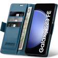 Чохол для Samsung Galaxy S23 FE, ERBORD Glossy Litchi, гаманець з клапаном, м'яти