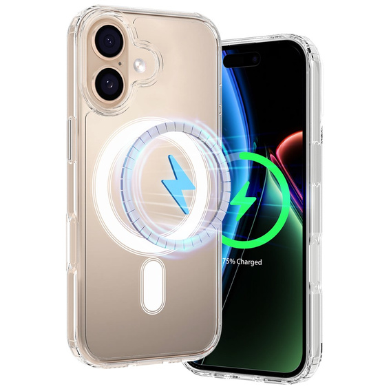 Чохол для iPhone 17, для MagSafe, прозорий