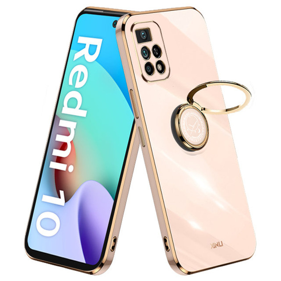 Чoхол до Xiaomi Redmi 10, Electro Ring, золотий
