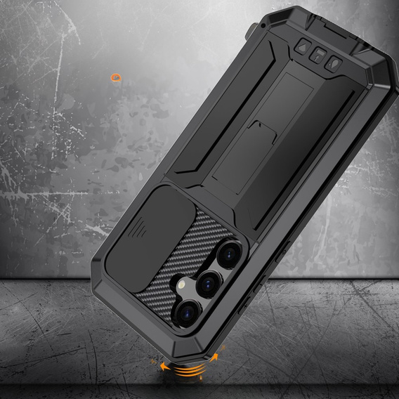 Броньований чохол для Samsung Galaxy S25, R-JUST, чорний