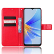 Футляр з клапаном для Oppo A17, Crazy Horse Wallet, червоний