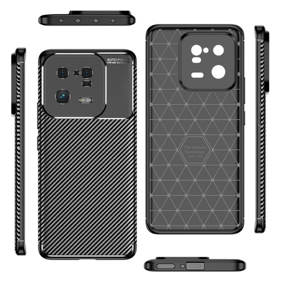 Чoхол до Xiaomi 13 Pro, Carbon Gel, чорний