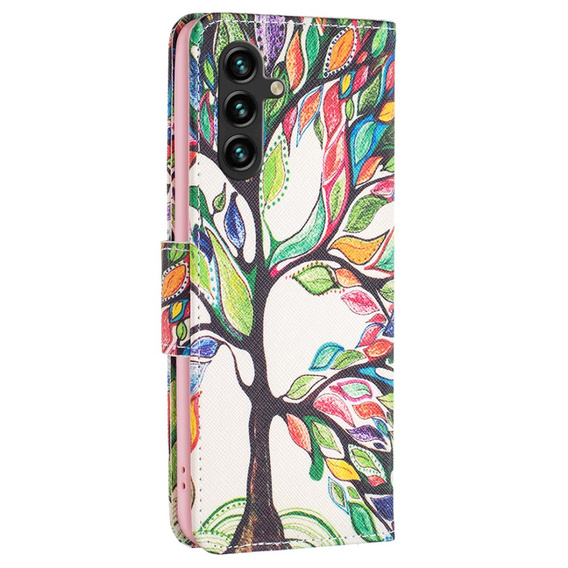 Откидной чехол для Samsung Galaxy A05s, Wallet, Tree of life, белый