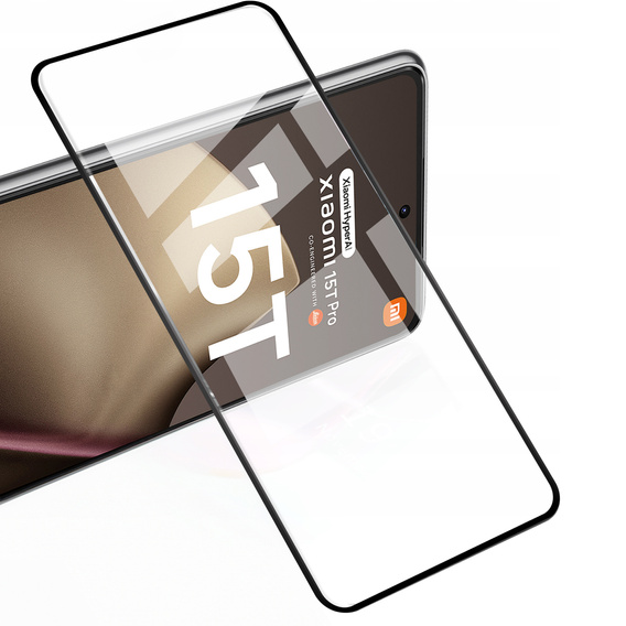 2x ERBORD 3D загартоване скло для Xiaomi 15T Pro