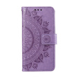 Откидной чехол для Xiaomi Redmi Note 13 Pro 4G / Xiaomi Redmi Note 14S / Xiaomi Poco M6 Pro 4G, Mandala, фиолетовый