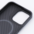 Чохол для iPhone 15 Pro Max, Aramid Fiber Cover, чорний