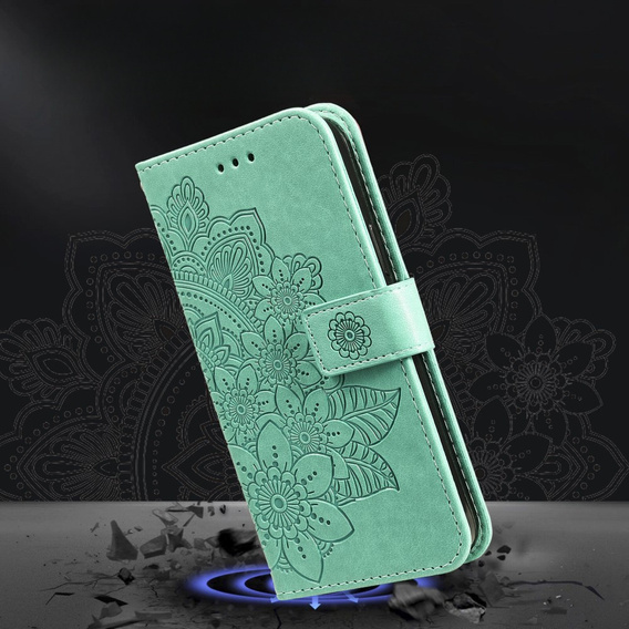 Чохол-книжка для Samsung Galaxy A54 5G, Mandala Flower, зелений