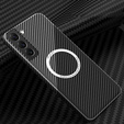 Чехол до Samsung Galaxy S23 Plus, Magsafe Slim Carbon, черный / серый