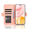 Футляр з клапаном для Honor 400 Pro 5G, Card Slot, рожевий