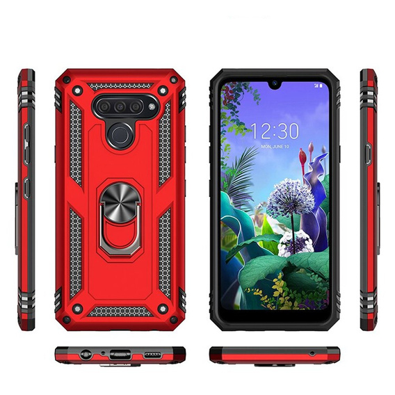 Бронированный Чехол до LG K50 / Q60, Nox Case Ring, красный