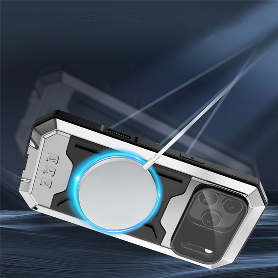 Бронированный чехол R-JUST с защитой экрана и подставкой для iPhone 17 Pro Max