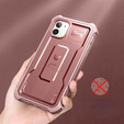Броньований чохол для iPhone 11, Dexnor Full Body, рожевий rose gold