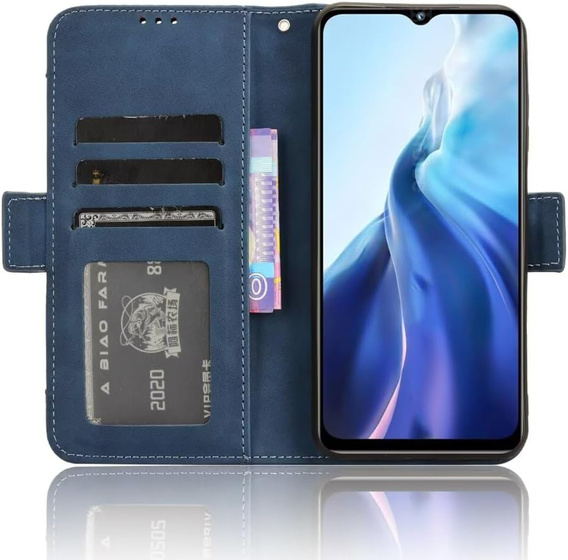 Футляр з клапаном для Realme Note 70T 4G, Card Slot, темно-синій