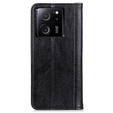 Чехол до Xiaomi 13T / 13T Pro, Wallet Litchi Leather, чёрный