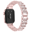 Бриллиантовый браслет для Xiaomi Smart Band 8 Pro, розовый