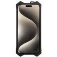 Бронированный чехол для iPhone 15 Pro Max, Aluminum Alloy, чёрный