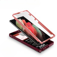 Чехол NOX Camera Slide Samsung Galaxy S23 Ultra, CamShield Slide, розовый / красный
