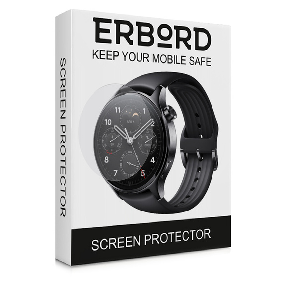 3x Гидрогелевая фольга ERBORD для Xiaomi Watch S1 Pro