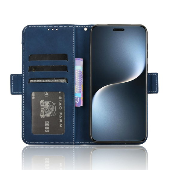 Откидной чехол для Honor Magic 7 Pro, Card Slot, темно-синий