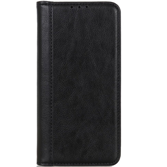 Чoхол до Samsung Galaxy S24+ Plus, Wallet Litchi Leather, чорний