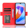 Откидной чехол для Honor Magic 6 Lite 5G, Card Slot, красный