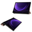 Чехол для Samsung Galaxy Tab S9 FE, Tri-fold, розовый rose gold