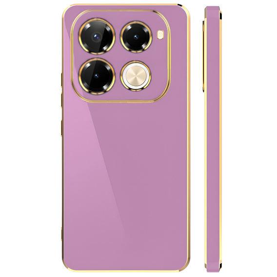 Чехол для Infinix Note 40 Pro, Glamour CamShield, фиолетовый
