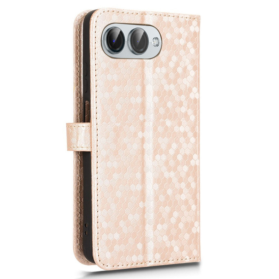 Флип-кейс для T Phone 3 5G, Wallet Rhombus, золотой