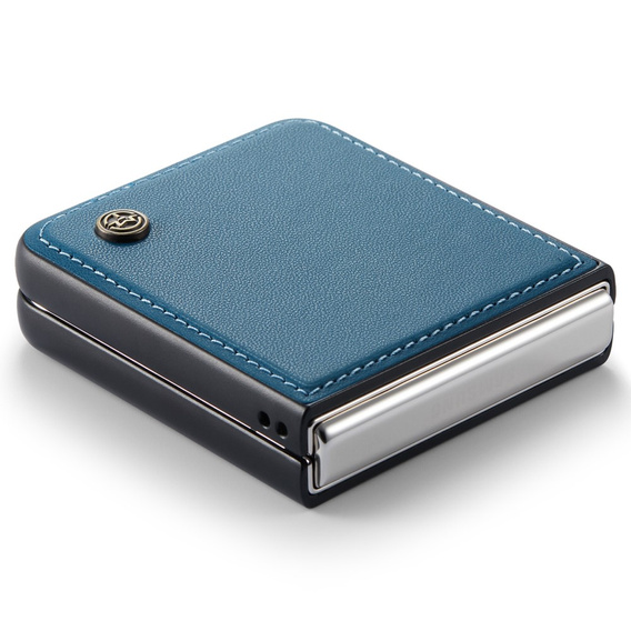 Чохол для Samsung Galaxy Z Flip7 FE / Z Flip6, CASE Litchi Leather, м'яти