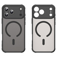 Матовый чехол для iPhone 17 Pro Max, для MagSafe, с защитой камеры, черный
