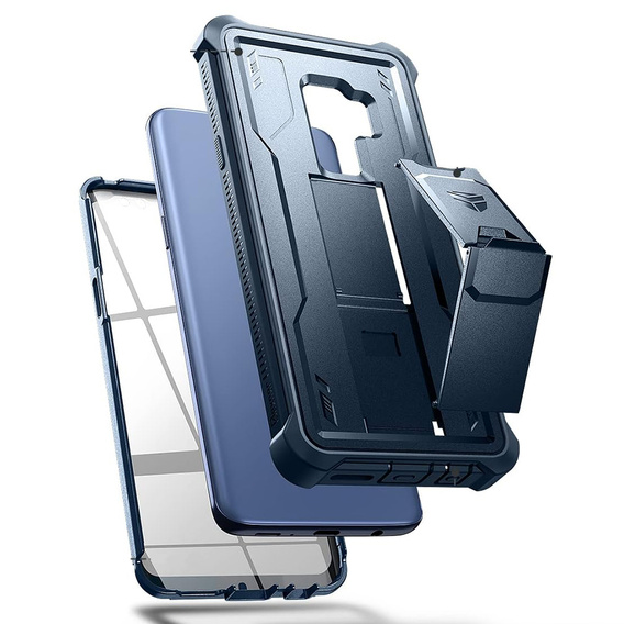 Броньований чохол для Samsung Galaxy S9 Plus, Dexnor Full Body, темно-синій