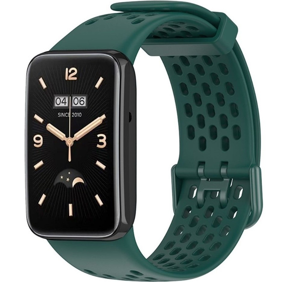 Силиконовый ремешок для Xiaomi Mi Band 7 Pro, Midnight Green