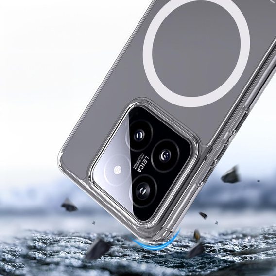 Чохол для Xiaomi 14T Pro, Fusion Hybrid, для MagSafe, прозорий