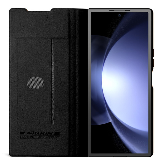 NILLKIN фліп-чохол для Samsung Galaxy Z Fold6 5G, CamShield Qin Pro, шкіра, чорний