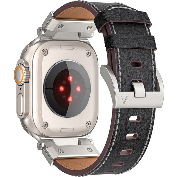 Кожаный ремешок для Apple Watch 1/2/3/4/5/6/7/8/9/SE/Ultra/Ultra 2 42/44/45/49MM