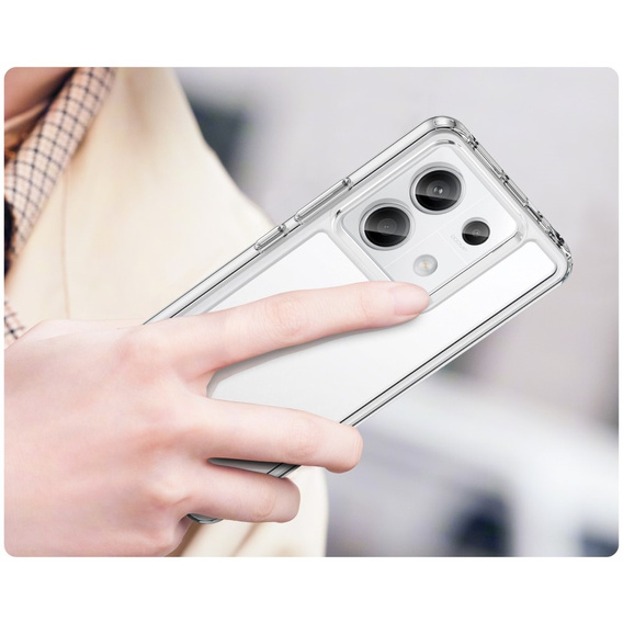 Чехол до Xiaomi Redmi Note 13 Pro 5G, Fusion Hybrid, прозрачный