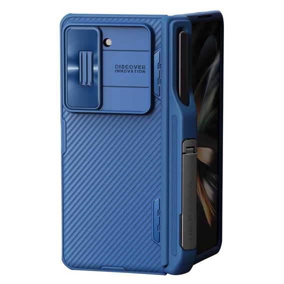 Чехол NILLKIN для Samsung Galaxy Z Fold5 5G, слот для пера CamShield Pro, с подставкой, синий