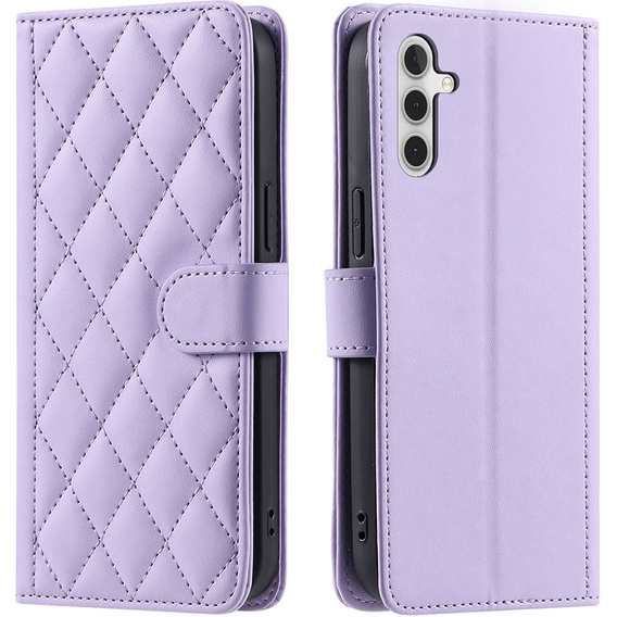 чехол-крышка для Samsung Galaxy A16, Rhombus Crossbody Leather, фиолетовый