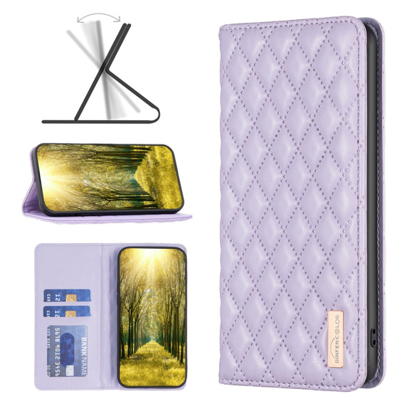 Откидной чехол для Samsung Galaxy A35 5G, Wallet, BINFEN COLOR, фиолетовый