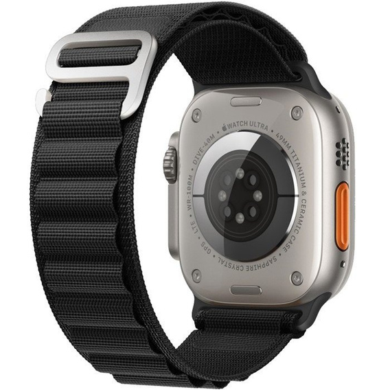 Нейлоновый ремешок до Apple Watch 1/2/3/4/5/6/7/8/SE 38/40/41/mm, Black