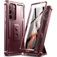 Броньований чохол для Samsung Galaxy S22 Ultra, Dexnor Full Body, червоний