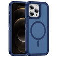 Чехол с рамкой для iPhone 12/12 Pro, для MagSafe, синий